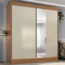 Ver imagem 2 de Guarda-roupa Casal Flex com Espelho 2 Portas 3 Gavetas Pantanal