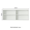 Ver imagem 2 de Armário Aéreo Madesa 2 Portas de Correr de Vidro para Cozinhas Glamy, Lux e Reims Branco Cor:Branco