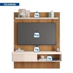 Painel para TV até 55 Polegadas com Ripado Moon - 6