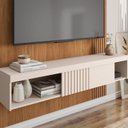 Ver imagem 3 de Painel Ripado para TV até 55 Polegadas 150cmx183cm Moon Marrom