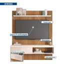 Ver imagem 5 de Painel Ripado para TV até 55 Polegadas 150cmx183cm Moon Marrom