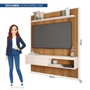 Ver imagem 4 de Painel Ripado para TV até 55 Polegadas 150cmx183cm Moon Marrom