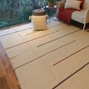 Ver imagem 1 de Tapete Tear Artesanal Design Linhas Caramelo 200 x 250