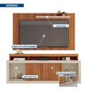 Ver imagem 5 de Rack com Painel para TV Até 65 Polegadas com Ripado Esmeralda 