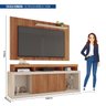 Rack com Painel para TV Até 65 Polegadas com Ripado Esmeralda  - 4