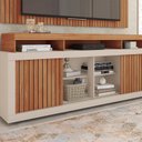 Ver imagem 7 de Rack com Painel para TV Até 65 Polegadas com Ripado Esmeralda 