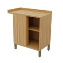 Ver imagem 3 de Balcão de Cozinha Canto Reto com 1 Porta e Tampo 100% MDF Vicenza Espresso Móveis