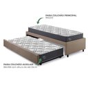 Ver imagem 3 de Bicama Box Solteirão 96x203cm Linho com Dois Colchões Adapto Molas Ensacadas Ecoflex B&G