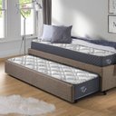 Ver imagem 2 de Bicama Box Solteirão 96x203cm Linho com Dois Colchões Adapto Molas Ensacadas Ecoflex B&G