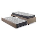 Ver imagem 1 de Bicama Box Solteirão 96x203cm Linho com Dois Colchões Adapto Molas Ensacadas Ecoflex B&G