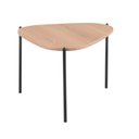 Ver imagem 4 de Mesa de Centro Orgânica Pé Metal Complementos Marrom Hanover/Preto