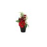 Enfeite de Natal Vaso de Flor Le Vermelho 21cm - 1