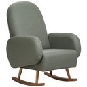 Ver imagem 1 de Poltrona de Amamentação com Balanço Base Milka Dolce D02 Tramado Verde C-296 - Lyam Decor