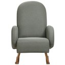 Ver imagem 3 de Poltrona de Amamentação com Balanço Base Milka Dolce D02 Tramado Verde C-296 - Lyam Decor