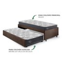 Ver imagem 4 de Bicama Box Solteirão 96x203cm Suede com Dois Colchões Adapto Molas Ensacadas Ecoflex B&G