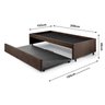 Bicama Box Solteirão 96x203cm Suede com Dois Colchões Adapto Molas Ensacadas Ecoflex B&G - 3