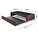 Ver imagem 3 de Bicama Box Solteirão 96x203cm Suede com Dois Colchões Adapto Molas Ensacadas Ecoflex B&G
