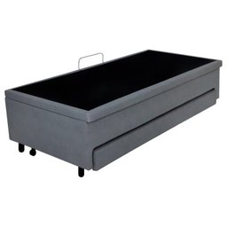 Bicama com Baú Solteiro Reforçado em Courino 88x188 Cm - 4