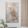 Quadro Decorativo - Abstrato em Tons Dourados - 1