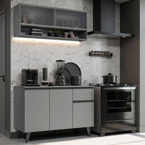 Armário de Cozinha Compacta 120cm Nice Madesa 02