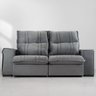Sofa Parma Tecido 1500-05 Cinza 205cm Imperius Kuri Cinza 205cm - 3