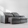 Sofa Parma Tecido 1500-05 Cinza 205cm Imperius Kuri Cinza 205cm - 6