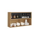 Ver imagem 4 de Armário de Cozinha 1 Porta Horizonal 120cm Vidro Reflecta e Nicho Garrafeiro MDF New Porto Itatiaia