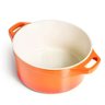 Cacarola Le Cook Premier Orange 28cm 7,2l Pegador Silicone - 3