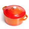 Cacarola Le Cook Premier Orange 28cm 7,2l Pegador Silicone - 2