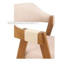 Ver imagem 6 de Cadeira de Jantar Estofada Ottawa Amêndoa e Linho Off White