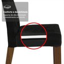Ver mais imagens de Conjunto Sala de Jantar Tampo de Madeira 4 Cadeiras Rustic/preto/oxford Tulum Madesa