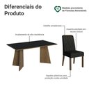 Ver imagem 4 de Conjunto Sala de Jantar Tampo de Madeira 4 Cadeiras Rustic/preto/oxford Tulum Madesa
