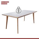 Ver imagem 5 de Conjunto Sala de Jantar Mesa Mad 160cm com 6 Cadeiras Debora Estrutura em Madeira Maciça e Tampo MDF