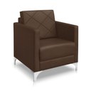 Ver imagem 3 de Kit 2 Poltrona Helena Decorativa Clinica e Recepção:marrom