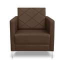 Ver imagem 2 de Kit 2 Poltrona Helena Decorativa Clinica e Recepção:marrom