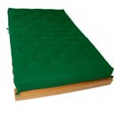 Ver imagem 2 de Sofá Cama Casal Futon Tokio Verde Bandeira Madeira Maciça Grapia Cor Natural