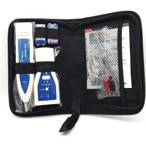 Kit Localizador de Cabos Rj11 Rj45 Zumbidor + Testador Rede