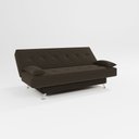 Ver imagem 2 de Sofá Cama 1,80m Iara Suede Marrom Madelina Decor