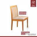 Ver imagem 6 de Conjunto Sala de Jantar 4 Lugares Tampo Vidro/MDF 120cm Madeira Maciça Mesa Versales Cadeiras Hydra