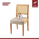 Ver imagem 7 de Conjunto Sala de Jantar 6 Lugares Tampo Vidro/MDF 140cm Madeira Maciça Mesa e Cadeiras Versales Cina