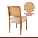 Ver mais imagens de Conjunto Sala de Jantar Mesa Godam 110cm com 4 Cadeiras Versales estrutura em madeira Maciça e Tampo MDF/Vidro