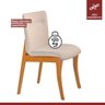 Conjunto Sala de Jantar Mesa Godam 110cm com 4 Cadeiras Debora estrutura em madeira Maciça e Tampo MDF/Vidro - 7