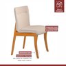 Conjunto Sala de Jantar Mesa Godam 110cm com 4 Cadeiras Debora estrutura em madeira Maciça e Tampo MDF/Vidro - 12