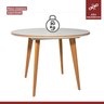 Conjunto Sala de Jantar Mesa Godam 110cm com 4 Cadeiras Debora estrutura em madeira Maciça e Tampo MDF/Vidro - 6