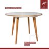 Conjunto Sala de Jantar Mesa Godam 110cm com 4 Cadeiras Debora estrutura em madeira Maciça e Tampo MDF/Vidro - 9