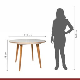 Conjunto Sala de Jantar Mesa Godam 110cm com 4 Cadeiras Debora estrutura em madeira Maciça e Tampo MDF/Vidro - 3