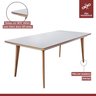 Conjunto Sala de Jantar Mesa Mad 135cm com 4 Cadeiras Versales estrutura em madeira Maciça e Tampo MDF/Vidro - 9