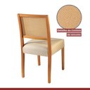 Ver mais imagens de Conjunto Sala de Jantar 4 Lugares Tampo Vidro/MDF 135cm Madeira Maciça Mesa Mad e Cadeiras Versales