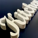 Ver imagem 3 de Palavra Kitchen - Estatueta 6cm Decoração Cozinha - Toque 3D:Branco