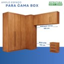 Ver imagem 5 de Guarda-Roupa Modulado 5 Peças 8 Portas 3 Gavetas Texas Marrom/Cinamomo